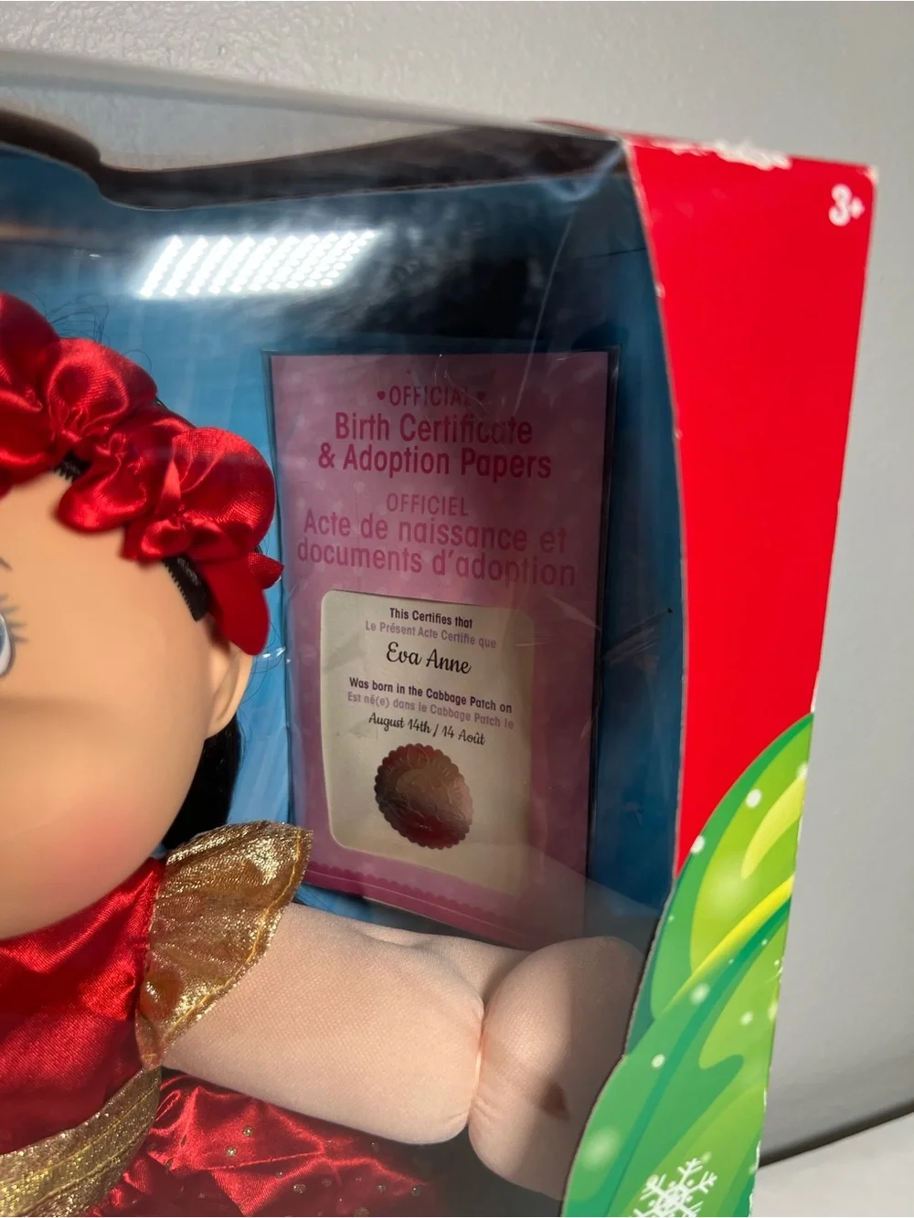Cabbage Patch Kids 2018 Holiday‎ Edition Doll - Red & Gold Dress